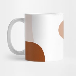 Abstract Earthy Organic Shapes Mid Century Modern Mug